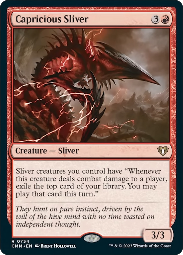 Capricious Sliver [Commander Masters] | Card Citadel