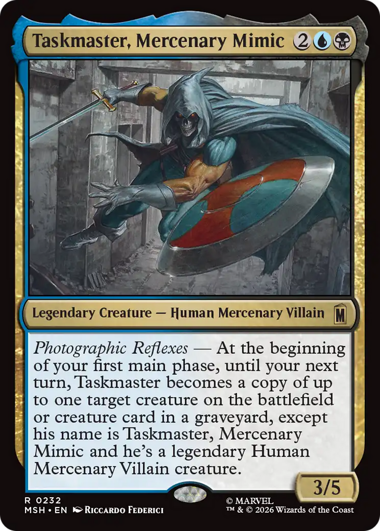 Taskmaster, Mercenary Mimic [Marvel Super Heroes] | Card Citadel
