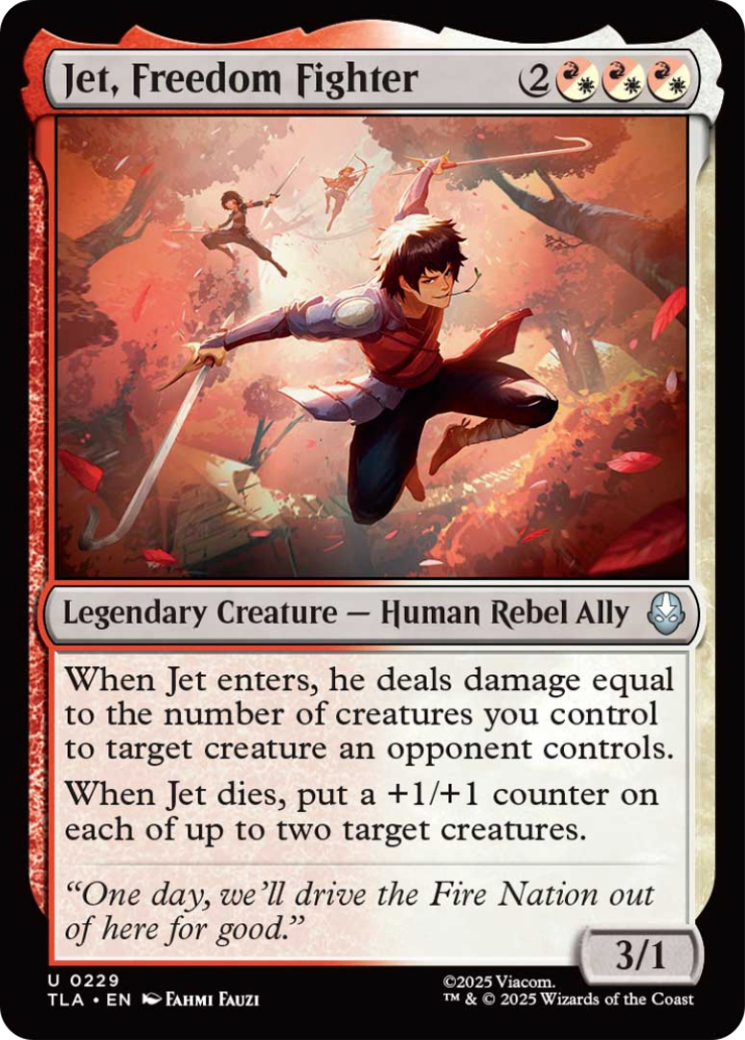 Jet, Freedom Fighter [Avatar: The Last Airbender] | Card Citadel