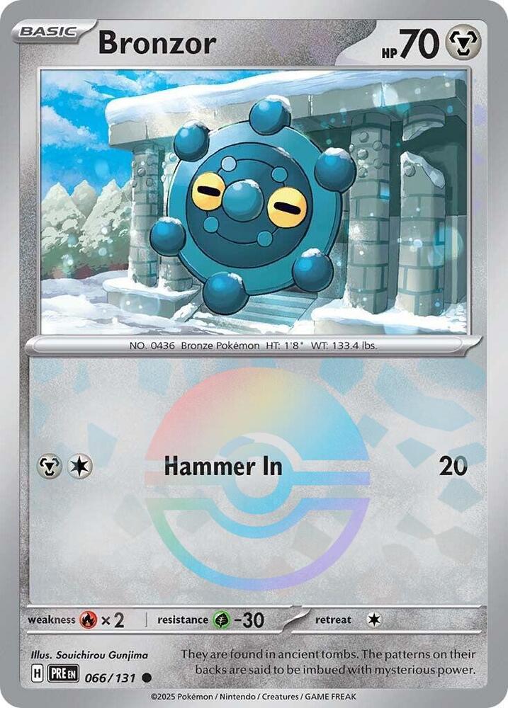 Bronzor (066/131) (Poke Ball Pattern) [Scarlet & Violet: Prismatic Evolutions] | Card Citadel