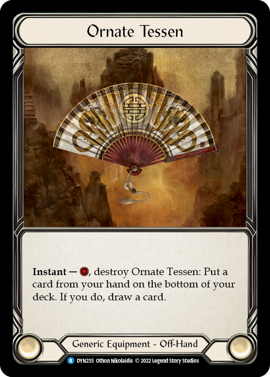 Ornate Tessen [DYN235] (Dynasty)  Cold Foil | Card Citadel