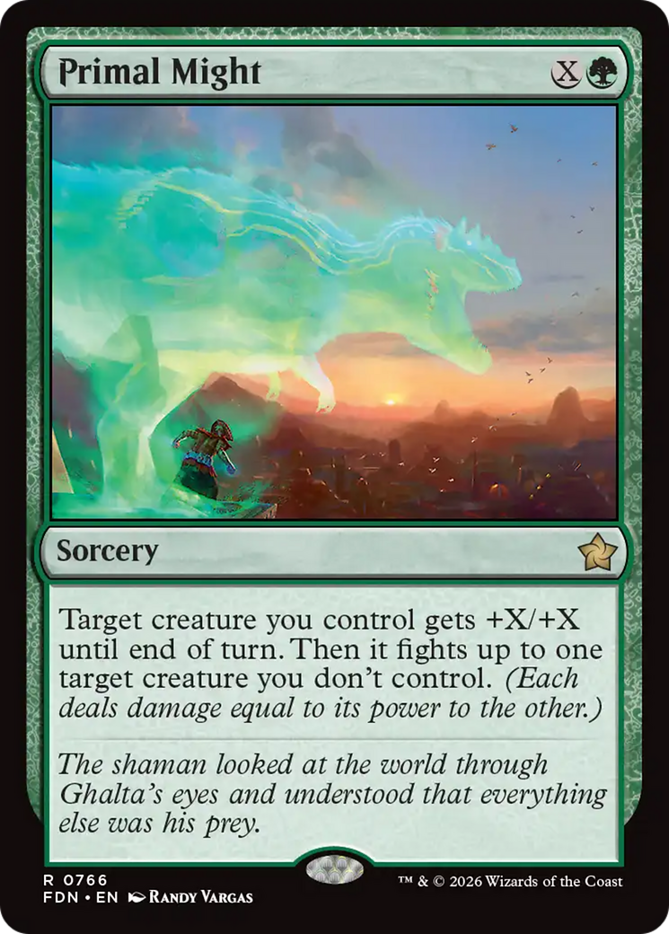 Primal Might (0766) [Foundations] | Card Citadel