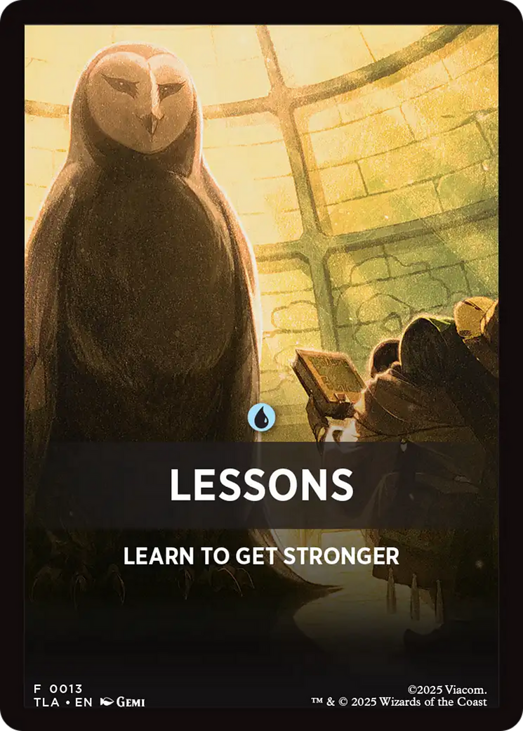 Lessons Theme Card [Avatar: The Last Airbender Tokens] | Card Citadel