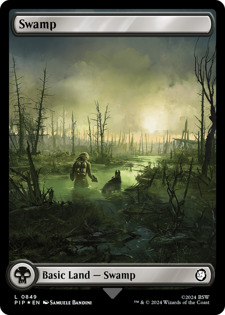 Swamp (0849) (Surge Foil) [Fallout] | Card Citadel