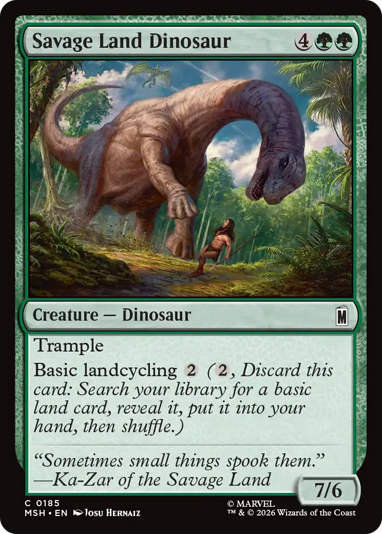 Savage Land Dinosaur [Marvel Super Heroes] | Card Citadel