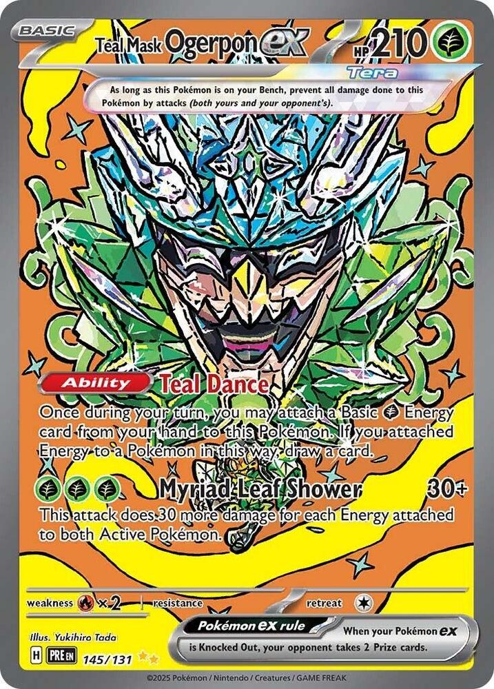 Teal Mask Ogerpon ex (145/131) [Scarlet & Violet: Prismatic Evolutions] | Card Citadel