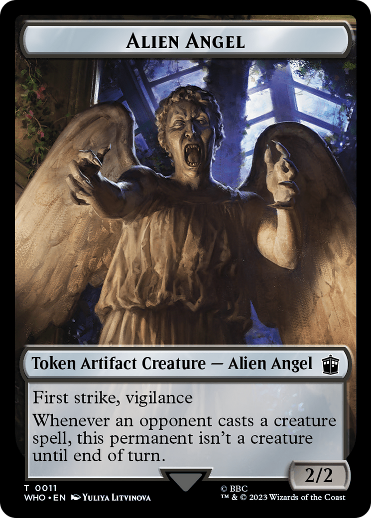 Alien Angel // Food (0025) Double-Sided Token [Doctor Who Tokens] | Card Citadel