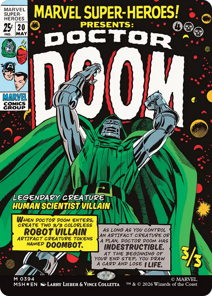 Doctor Doom (Borderless) [Marvel Super Heroes] | Card Citadel