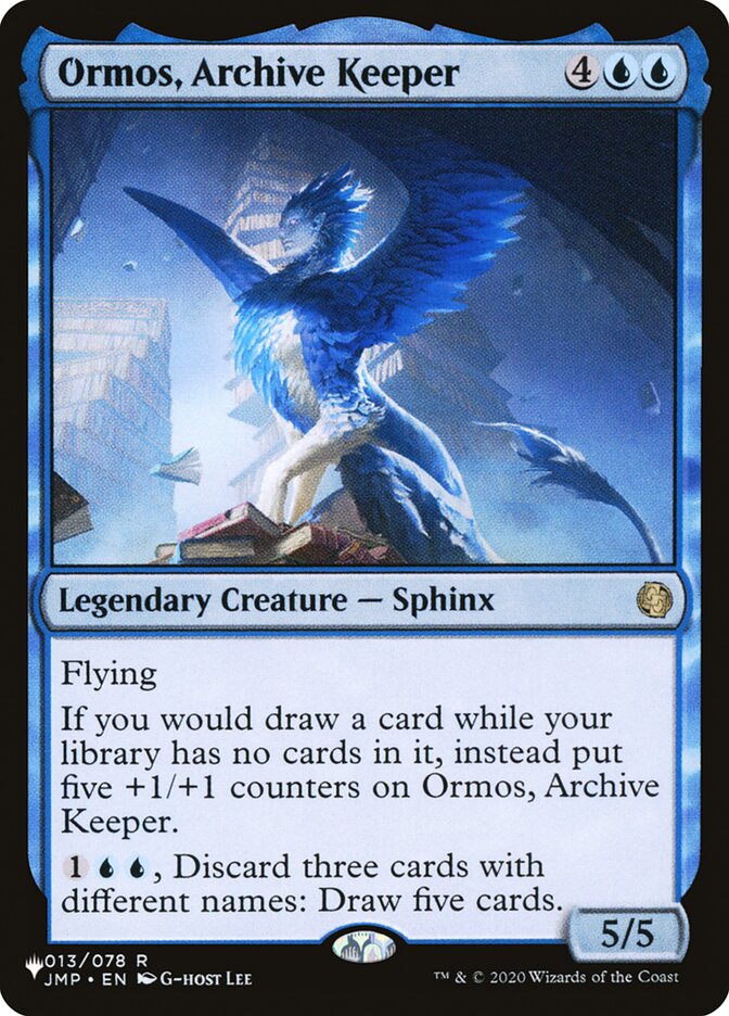 Ormos, Archive Keeper [The List] | Card Citadel