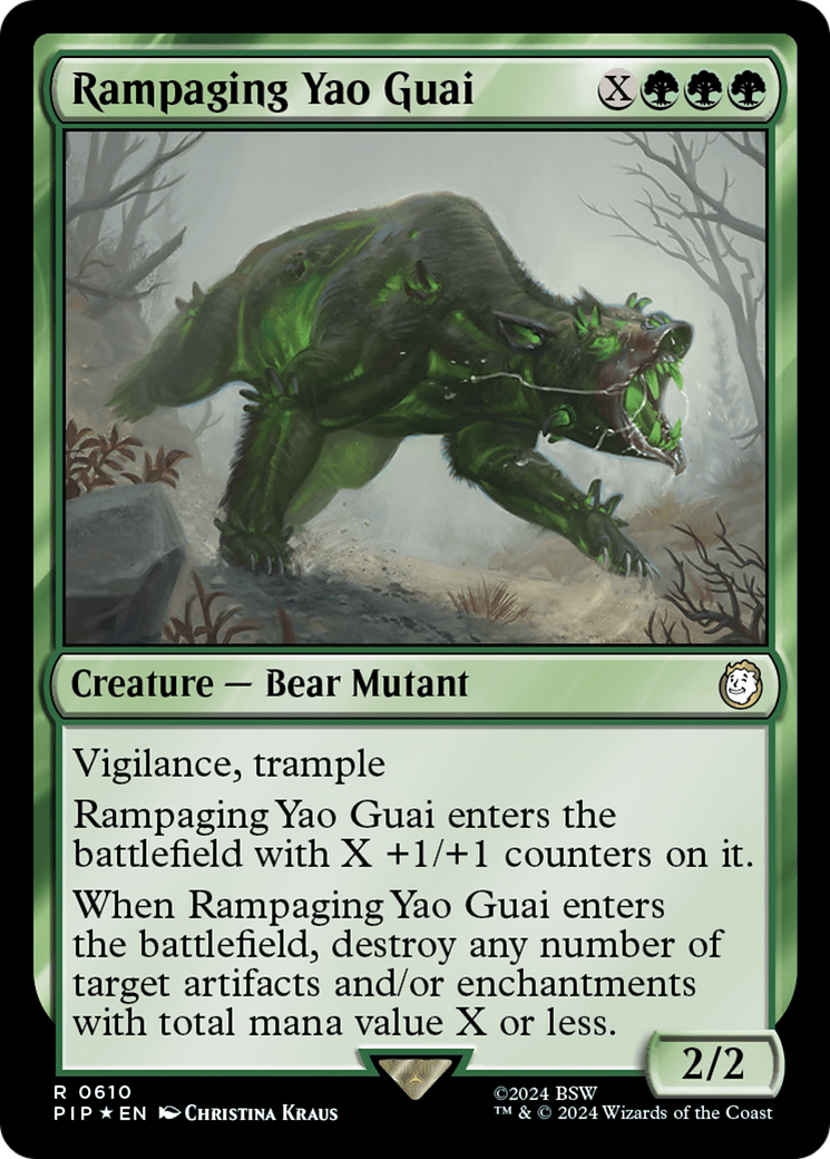 Rampaging Yao Guai (Surge Foil) [Fallout] | Card Citadel