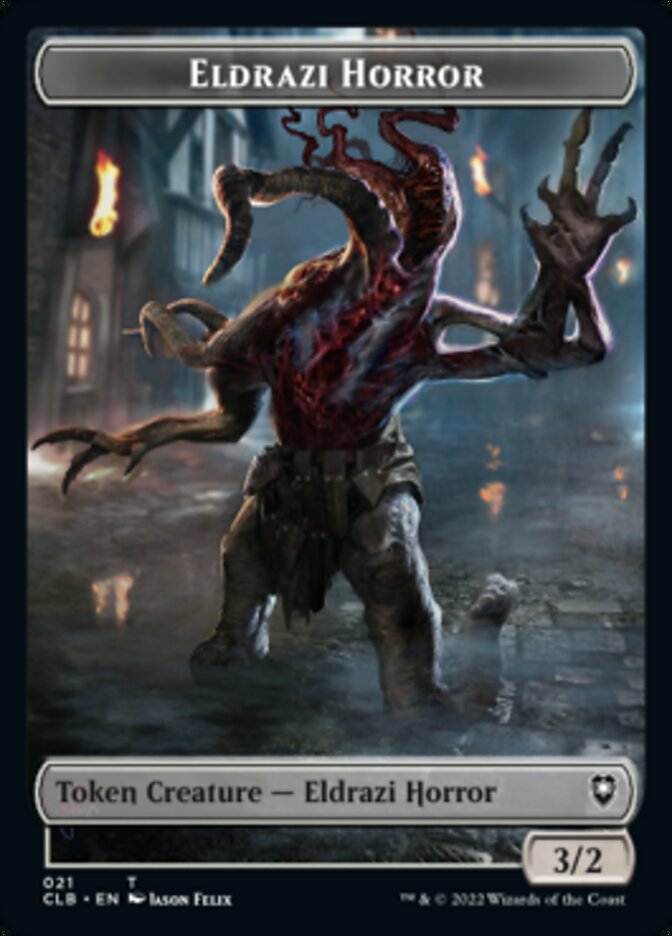 Horror // Eldrazi Horror Double-Sided Token [Commander Legends: Battle for Baldur's Gate Tokens] | Card Citadel