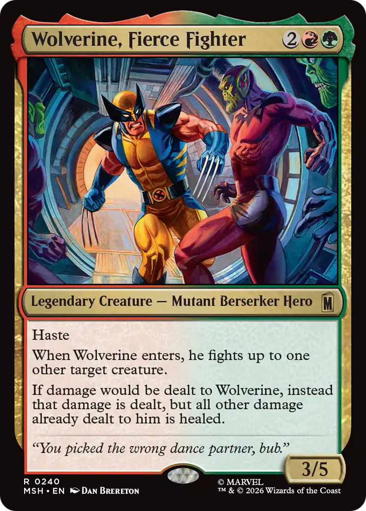 Wolverine, Fierce Fighter [Marvel Super Heroes] | Card Citadel