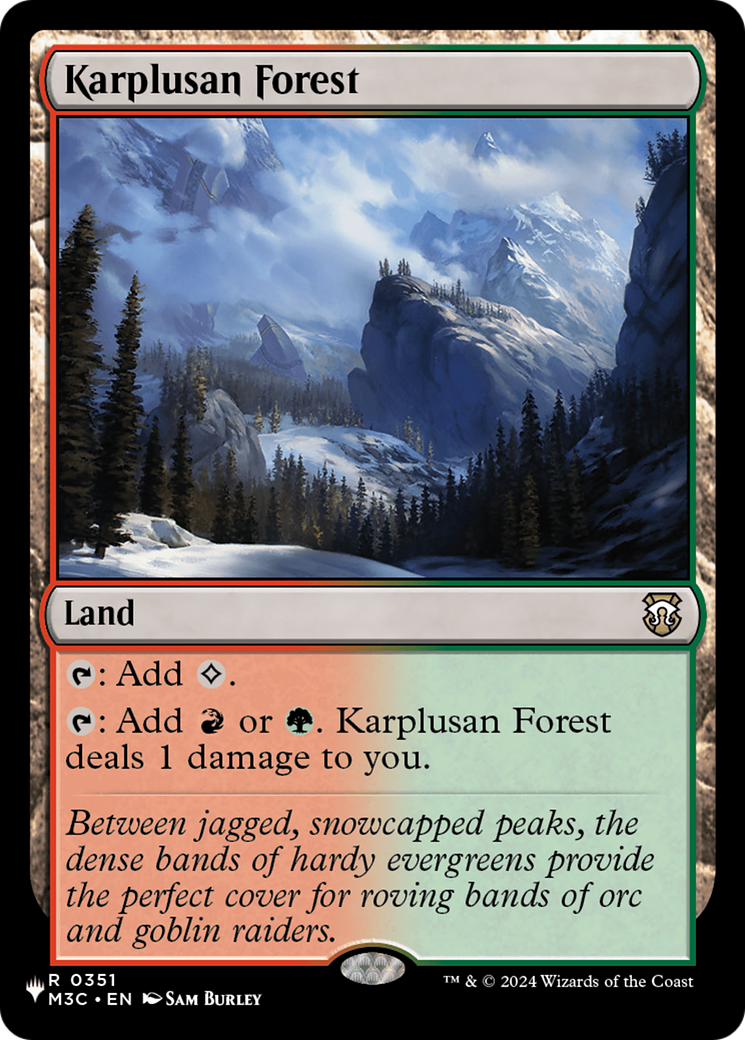 Karplusan Forest (M3C) [The List] | Card Citadel