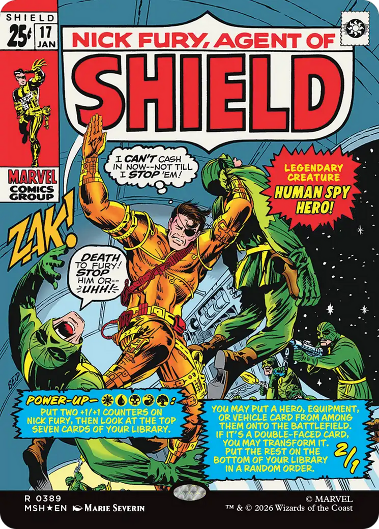 Nick Fury, Agent of SHIELD (Borderless) (0389) [Marvel Super Heroes] | Card Citadel