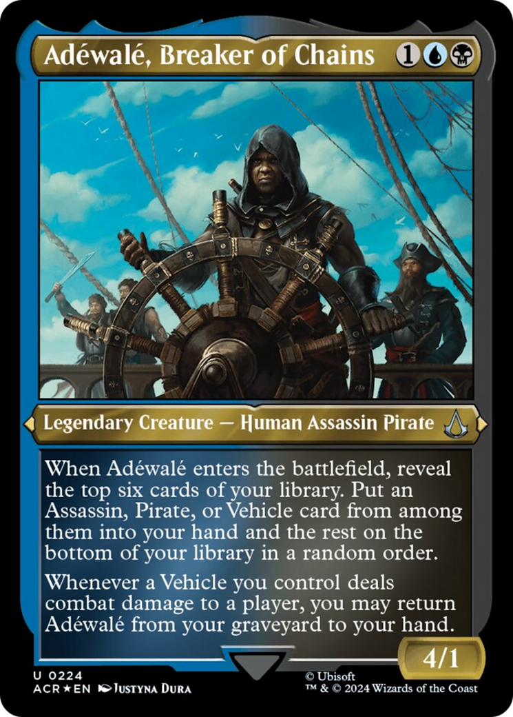 Adewale, Breaker of Chains (Foil Etched) [Assassin's Creed] | Card Citadel