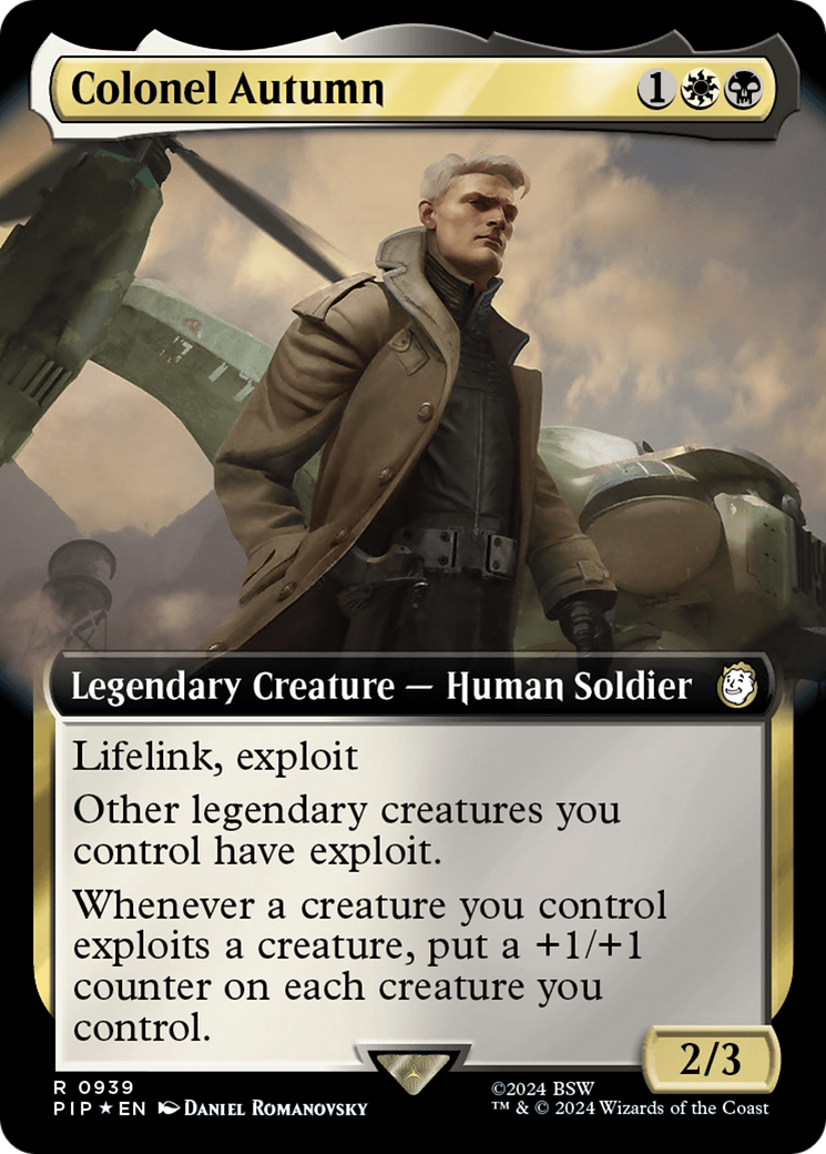 Colonel Autumn (Extended Art) (Surge Foil) [Fallout] | Card Citadel