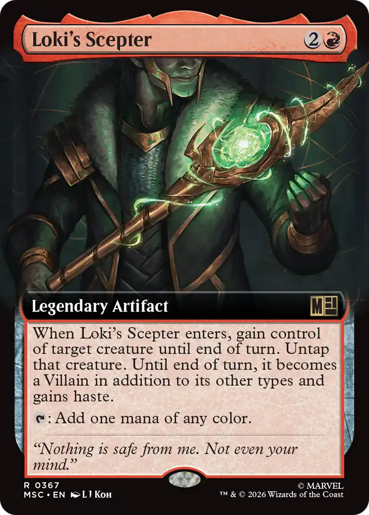 Loki's Scepter (Extended Art) [Marvel Super Heroes Commander] | Card Citadel