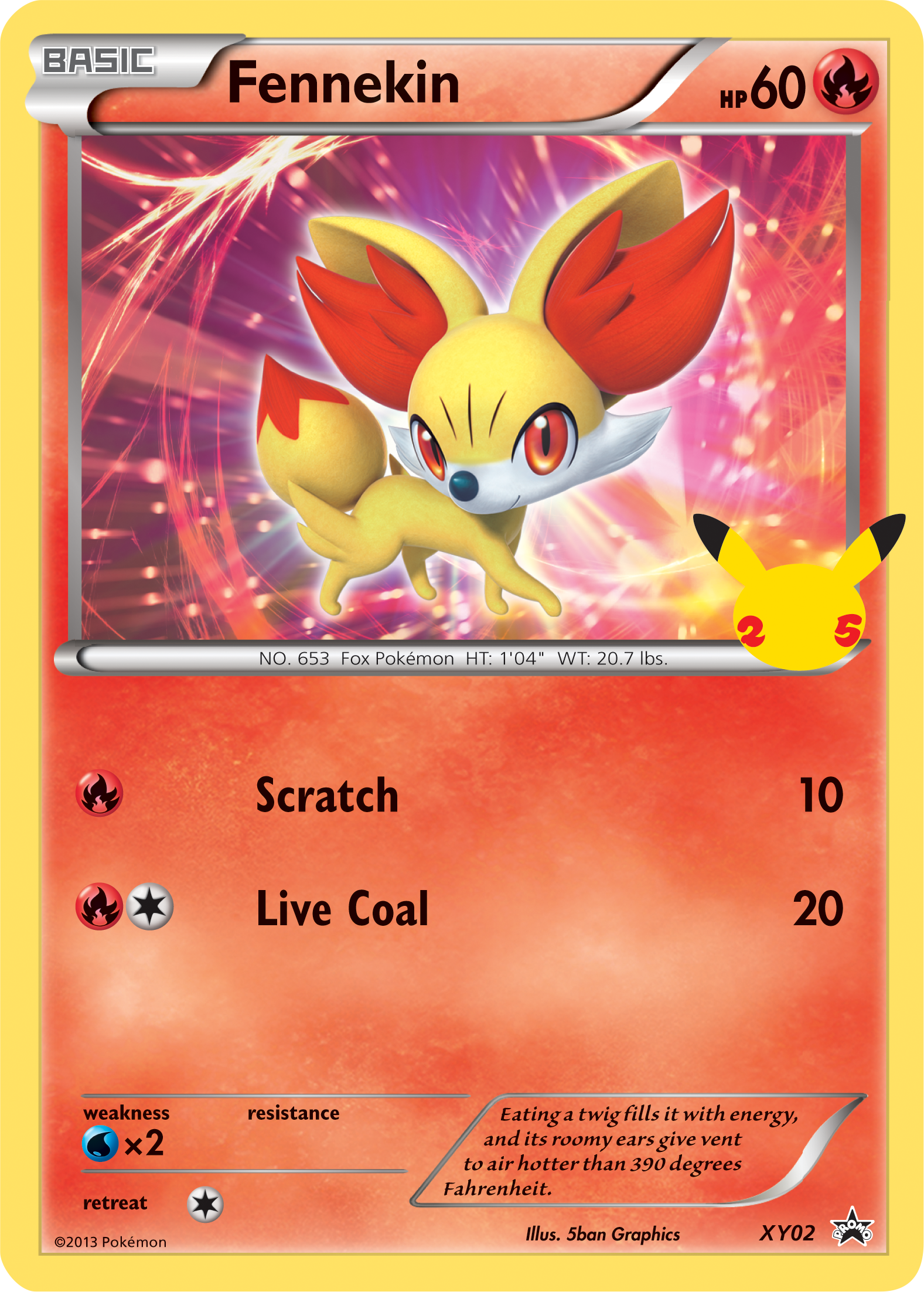 Fennekin (XY02) (Jumbo Card) [First Partner Pack] | Card Citadel