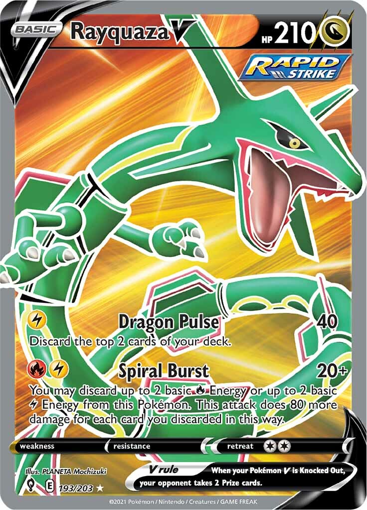 Rayquaza V (193/203) [Sword & Shield: Evolving Skies] | Card Citadel