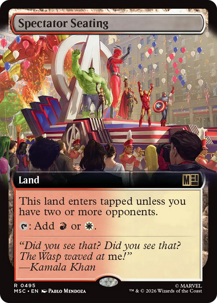 Spectator Seating (Extended Art) [Marvel Super Heroes Commander] | Card Citadel