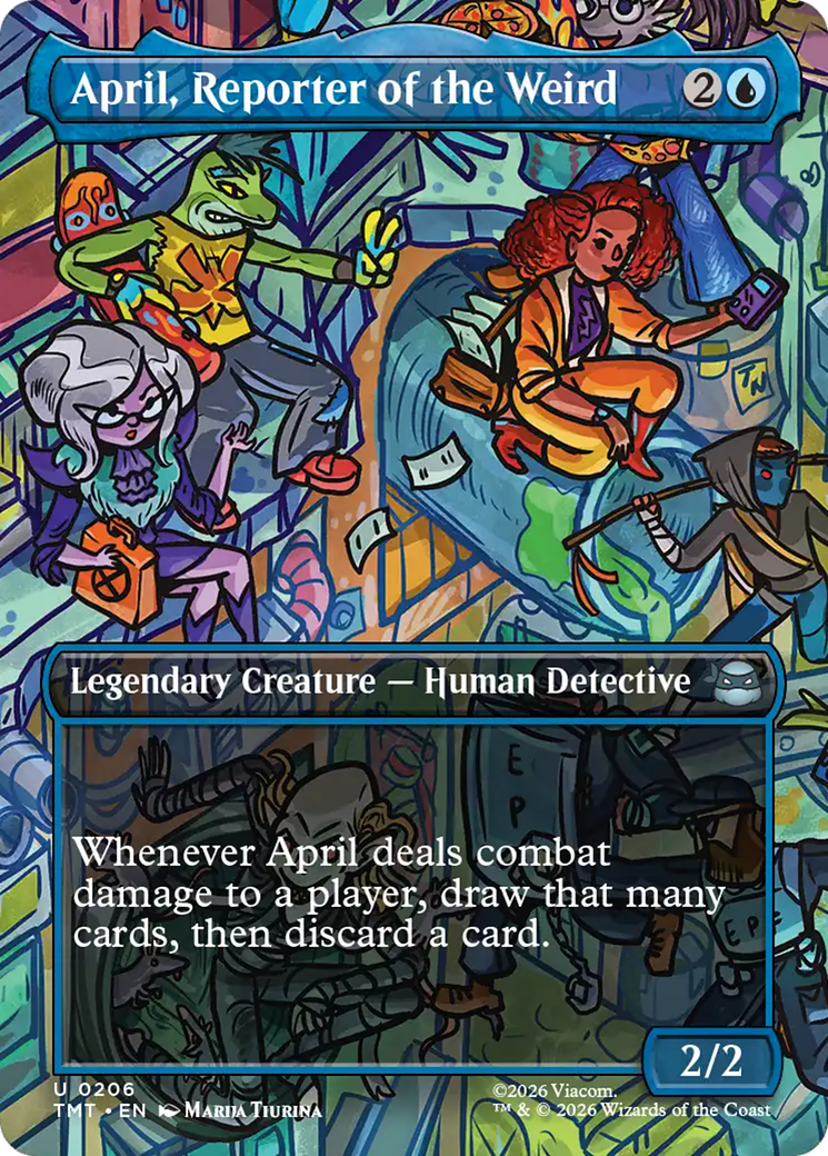 April, Reporter of the Weird (Borderless) [Teenage Mutant Ninja Turtles] | Card Citadel