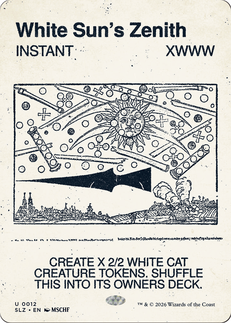 White Sun's Zenith (0012) [Secret Lair x MSCHF: The Zeta Set] | Card Citadel