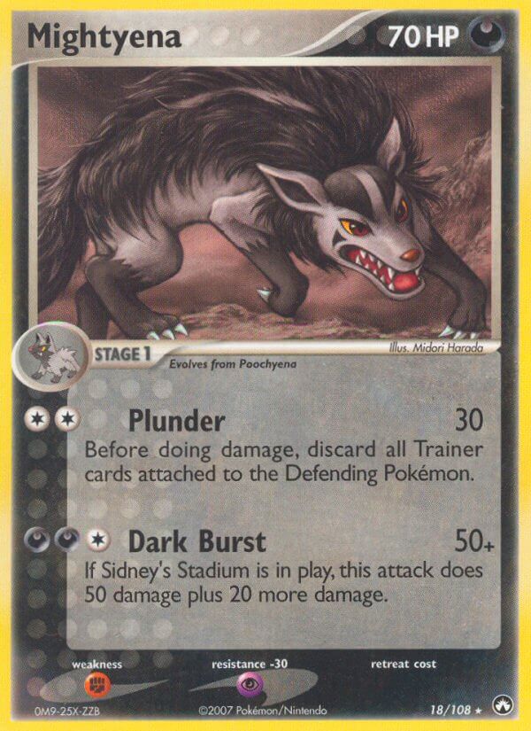 Mightyena (18/108) (Theme Deck Exclusive) [EX: Power Keepers] | Card Citadel