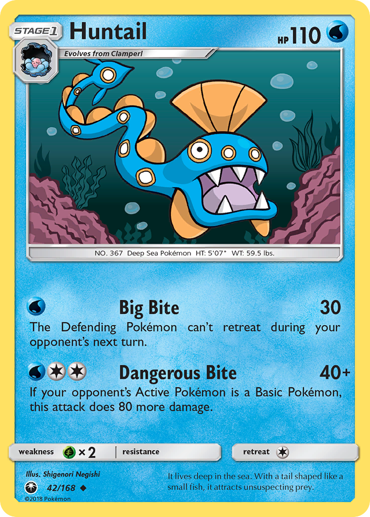 Huntail (42/168) [Sun & Moon: Celestial Storm] | Card Citadel