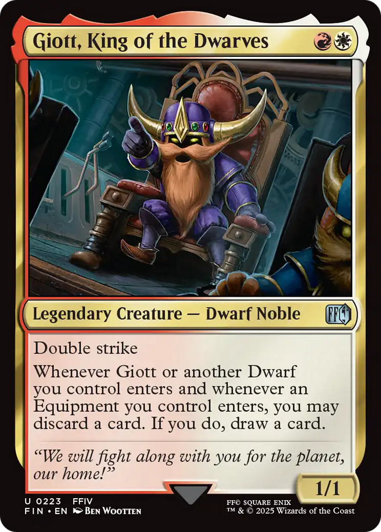 Giott, King of the Dwarves [FINAL FANTASY] | Card Citadel