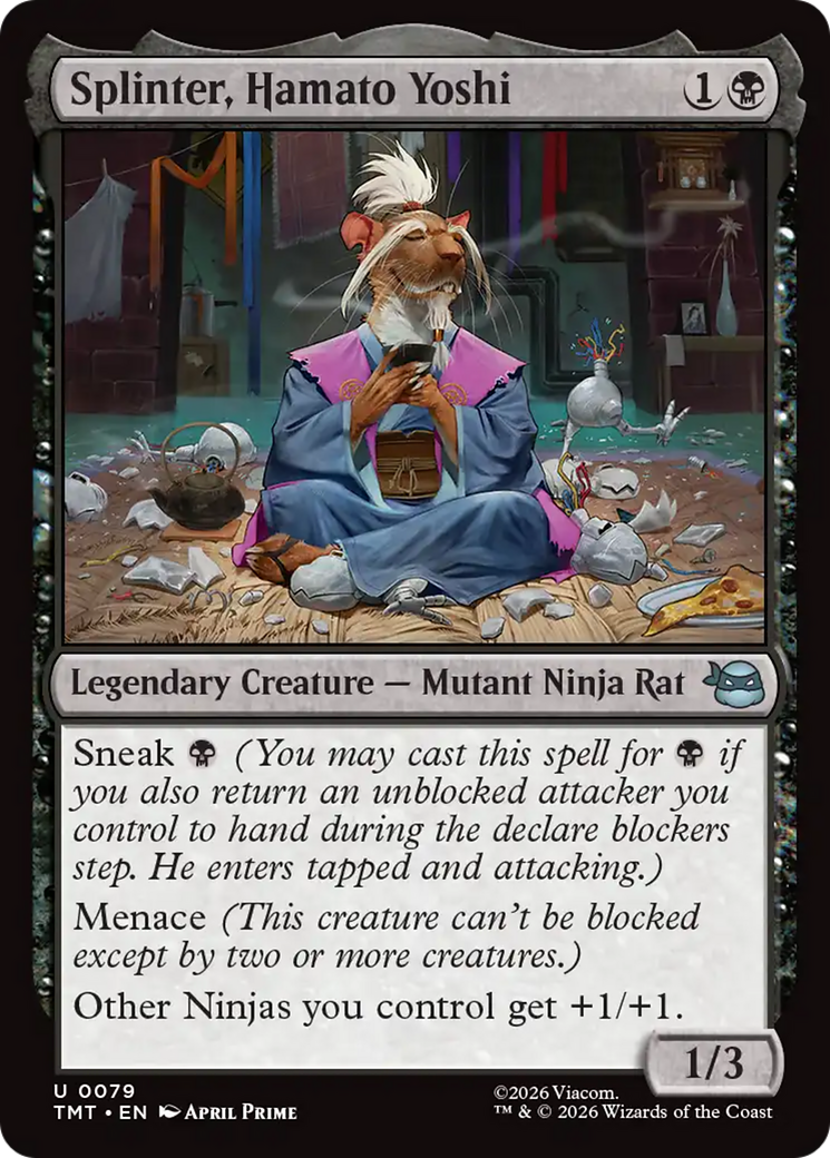 Splinter, Hamato Yoshi [Teenage Mutant Ninja Turtles] | Card Citadel