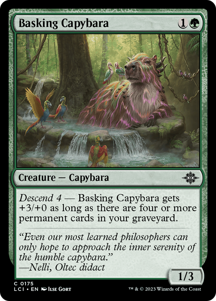 Basking Capybara [The Lost Caverns of Ixalan] | Card Citadel