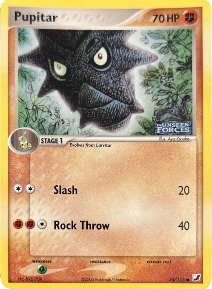 Pupitar (70/115) (Stamped) [EX: Unseen Forces] | Card Citadel