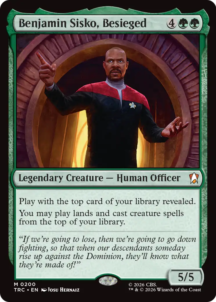 Benjamin Sisko, Besieged [Star Trek Commander] | Card Citadel