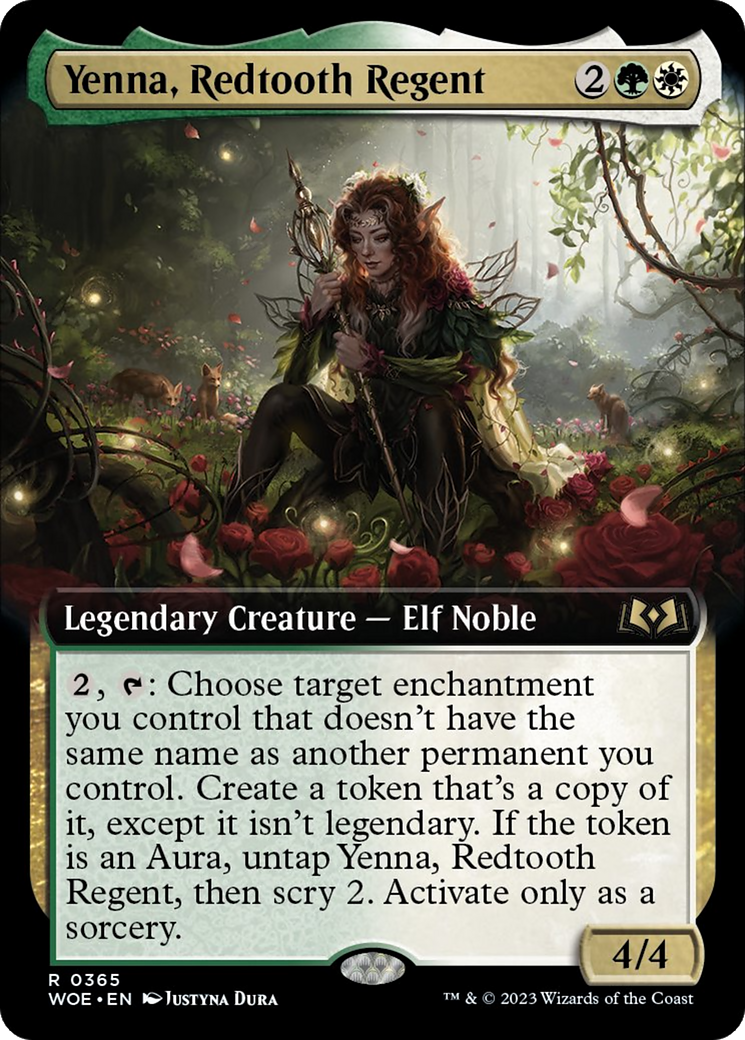 Yenna, Redtooth Regent (Extended Art) [Wilds of Eldraine] | Card Citadel