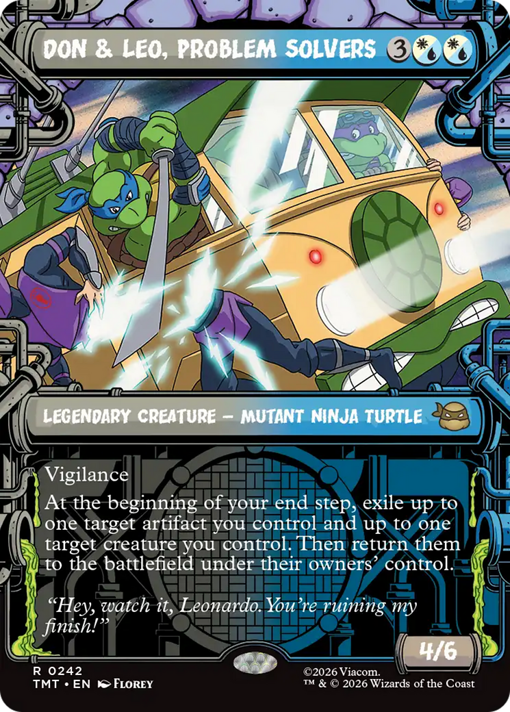 Don & Leo, Problem Solvers (Showcase) [Teenage Mutant Ninja Turtles] | Card Citadel