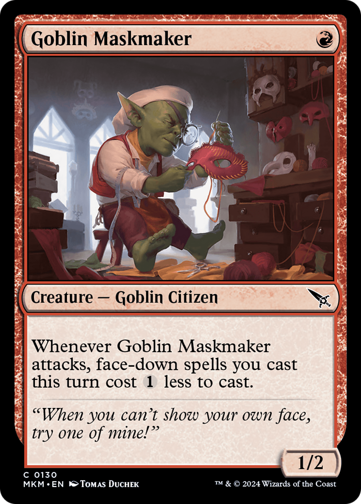 Goblin Maskmaker [Murders at Karlov Manor] | Card Citadel