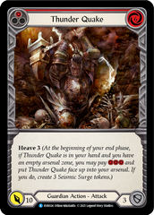 Thunder Quake (Red) [EVR024] (Everfest)  1st Edition Rainbow Foil | Card Citadel