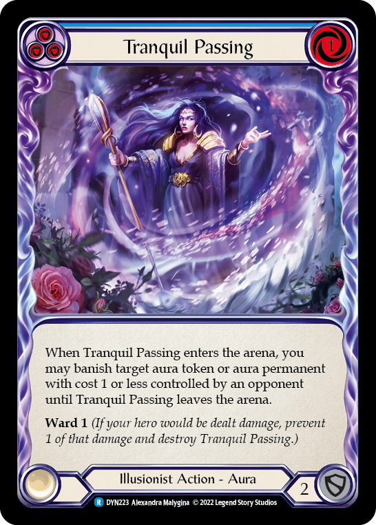 Tranquil Passing (Blue) [DYN223] (Dynasty)  Rainbow Foil | Card Citadel