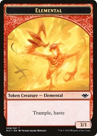 Elemental (009) // Goblin Double-Sided Token [Modern Horizons Tokens] | Card Citadel