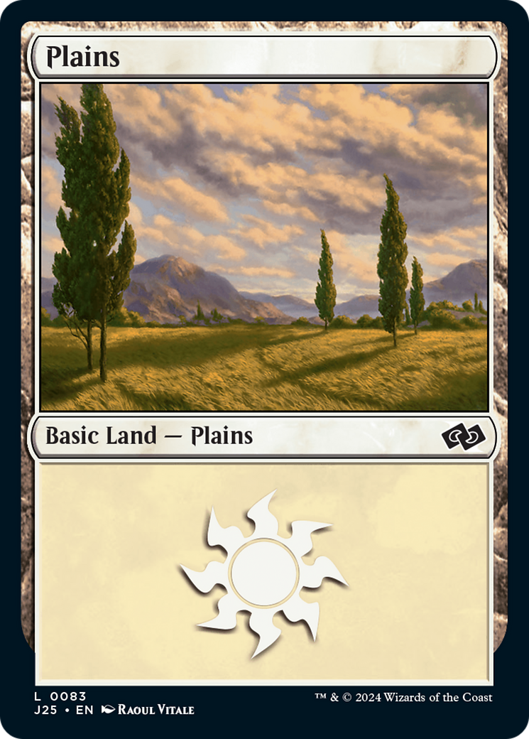 Plains (83) [Foundations Jumpstart] | Card Citadel