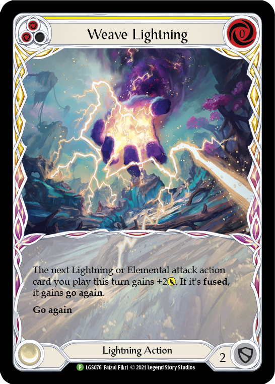 Weave Lightning (Yellow) [LGS076] (Promo)  Rainbow Foil | Card Citadel