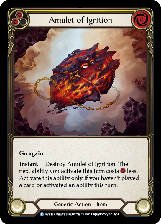 Amulet of Ignition [EVR179] (Everfest)  1st Edition Cold Foil | Card Citadel