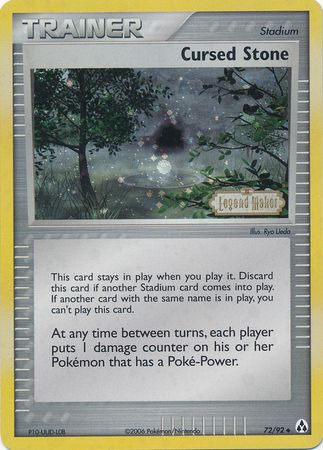 Cursed Stone (72/92) (Stamped) [EX: Legend Maker] | Card Citadel