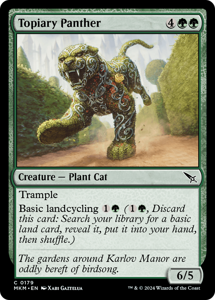 Topiary Panther [Murders at Karlov Manor] | Card Citadel