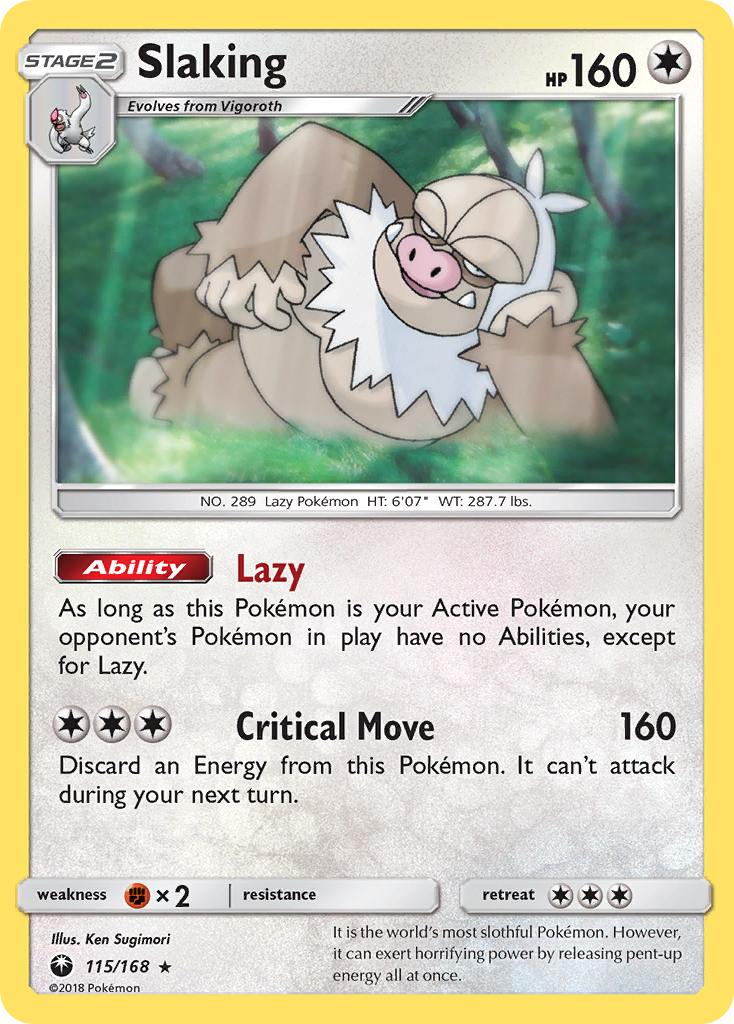 Slaking (115/168) [Sun & Moon: Celestial Storm] | Card Citadel