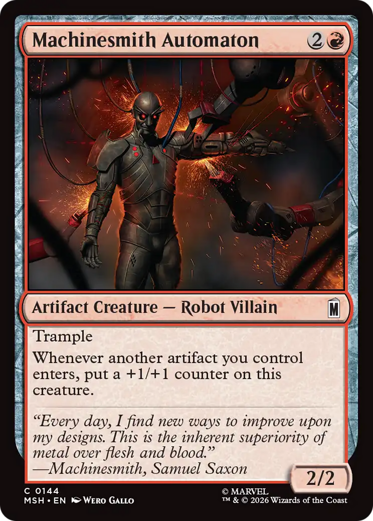 Machinesmith Automaton [Marvel Super Heroes] | Card Citadel