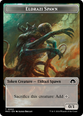 Eldrazi Spawn // Moonfolk Double-Sided Token [Modern Horizons 3 Tokens] | Card Citadel