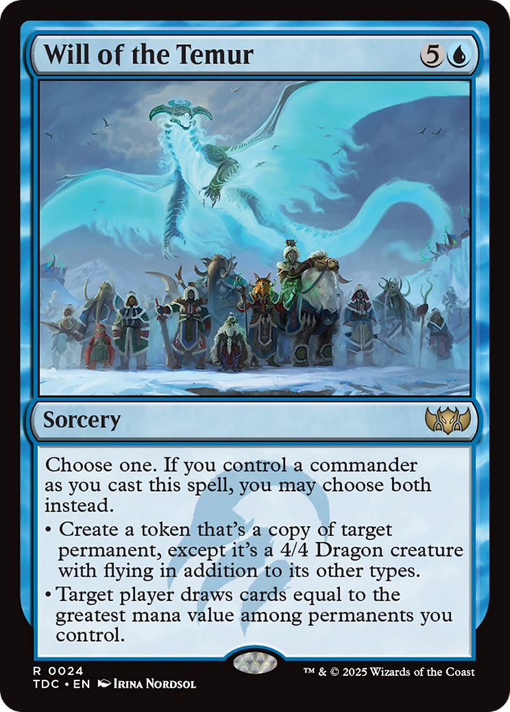 Will of the Temur [Tarkir: Dragonstorm Commander] | Card Citadel