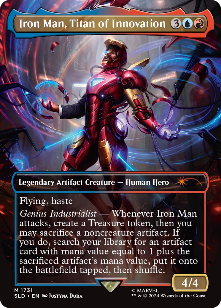 Iron Man, Titan of Innovation (Rainbow Foil) [Secret Lair Drop Series] | Card Citadel