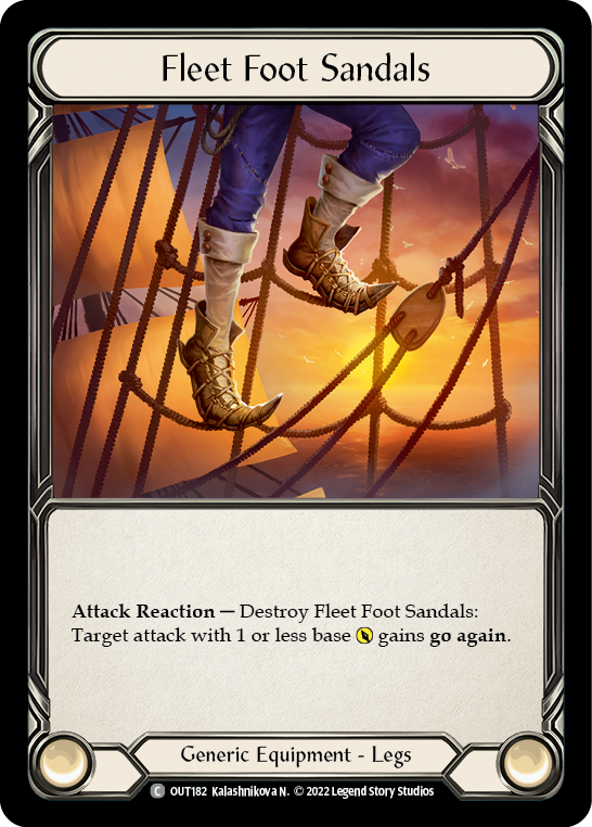 Fleet Foot Sandals [OUT182] (Outsiders)  Cold Foil | Card Citadel